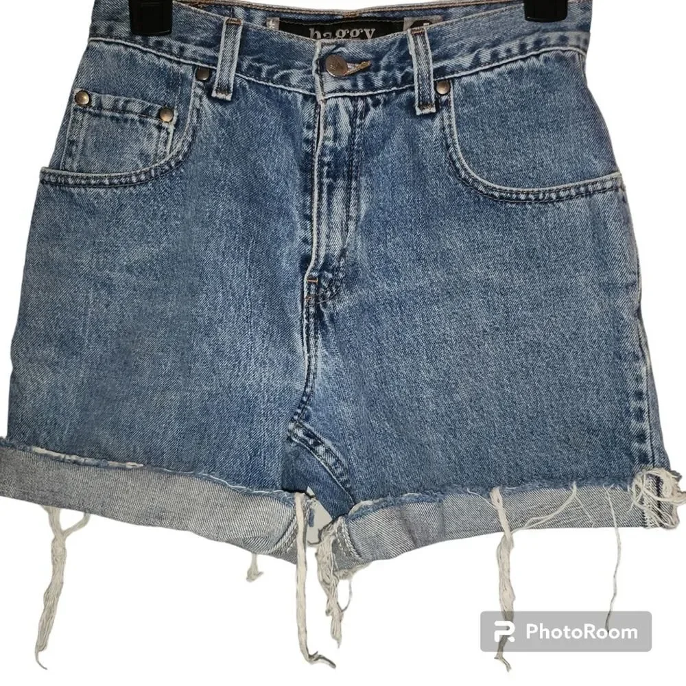 Vintage Levis Silver Tab Denim Jean Shorts Size 10